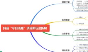 图片[3]爱宝资源库|资源教程|课程分享|网创项目|自学|成长|资料|自媒体|素材|抖音抖音今日话题项目玩法课程实操演示，保姆级教程，六大变现方式